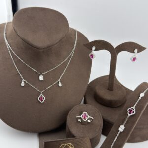 طقم دربين وردي